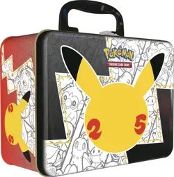Celebrations Collectors Chest Lunchbox Pokemon 25th Anniversary Factory Sealed - Image 1