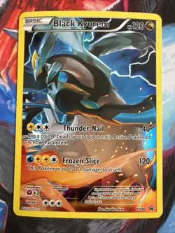 Pokemon TCG Black Kyurem XY80 Full Art Black Star Holo Promo 2015 Nm - Image 1