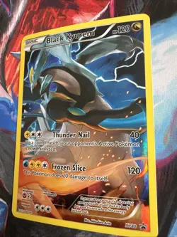 Pokemon TCG Black Kyurem XY80 Full Art Black Star Holo Promo 2015 Nm - Image 3
