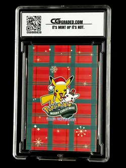 2024 Pokemon CG 10 Pristine MARIO PIKACHU Christmas TCG PONCHO CGC PSA - Image 2