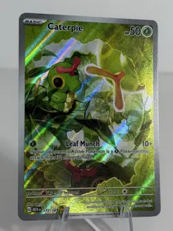 Pokemon TCG Caterpie 172/165 Illustration Rare Scarlet & Violet 151 2023 [NM] - Image 2