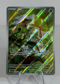 Pokemon TCG Caterpie 172/165 Illustration Rare Scarlet & Violet 151 2023 [NM] - Image 3