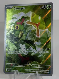 Pokemon TCG Caterpie 172/165 Illustration Rare Scarlet & Violet 151 2023 [NM] - Image 4