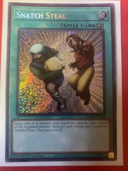 *** SNATCH STEAL *** 1ST EDITION SECRET RARE BLTR-EN096 (NM) YUGIOH! - Image 1