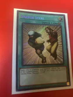 *** SNATCH STEAL *** 1ST EDITION SECRET RARE BLTR-EN096 (NM) YUGIOH! - Image 2