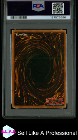 DARK MAGICIAN 1ST ED-GER YUGIOH LEGEND/BLUE EYES WHITE DRAGON 2002 G003 PSA 4 - Image 2