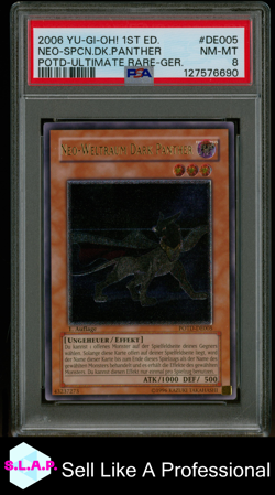 NEO-SPCN.DK.PANTHER UR-GER. YU-GI-OH! POWER OF THE DUELIST 2006 DE005 PSA 8 - Image 1