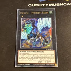 YUGIOH LYRILUSC ENSEMBLUE ROBIN ULTRA RARE LED8-EN037 1ST EDITION - Image 2