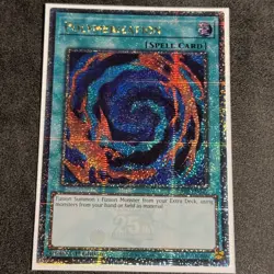 YUGIOH POLYMERIZATION QUARTER CENTURY SECRET RARE 1ST NM RA02-EN047 - Image 1