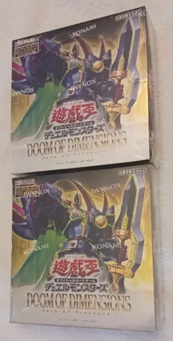 (2) Konami Yu-Gi-Oh! TCG: Japanese DOOM OF DIMENSIONS Booster Boxes (NEW-SEALED) - Image 1