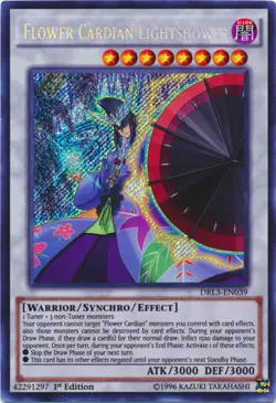 Yugioh! LP Flower Cardian Lightshower - DRL3-EN039 - Secret Rare - 1st Edition L - Image 1