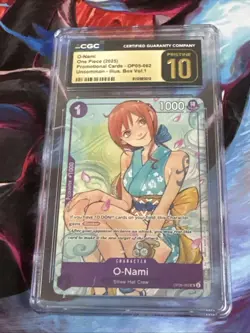 2025 One Piece Illustration Box Vol.1 O-Nami OP05-062 Promo Card CGC Pristine 10 - Image 1