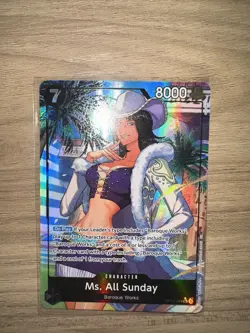 Ms. All Sunday (Alternate Art) - The Azure Sea's Seven (OP14) ONE Piece - Image 2