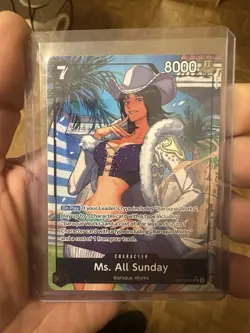Ms. All Sunday (Alternate Art) - The Azure Sea's Seven (OP14) ONE Piece - Image 4
