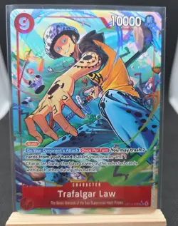 Trafalgar Law Alternate Art - OP14-009 The Azure Sea's Seven Foil One Piece Tcg - Image 1