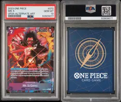 PSA 10 GEM MINT One Piece OP04-072 Mr. 5 (GEM) Alternate Art English - Image 3