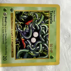 Pokemon Tangela 66/102 1st Edition Shadowless Base Set Card - Image 3