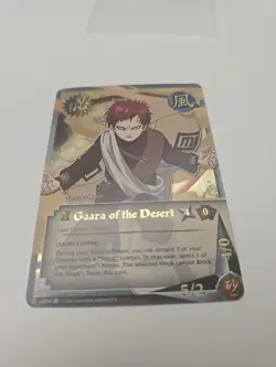 Naruto TCG Trading Card Game GAARA OF THE DESERT 070 Foil Super Rare (2002) NM - Image 1
