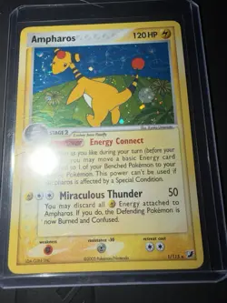 Ampharos 1/115 RARE HOLO Unseen Forces Pokemon Card Near Mint NM - Image 1