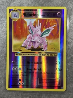 Nidorino 44/108 Pokemon TCG XY Evolutions Reverse Holo Card (Light Play) - Image 1