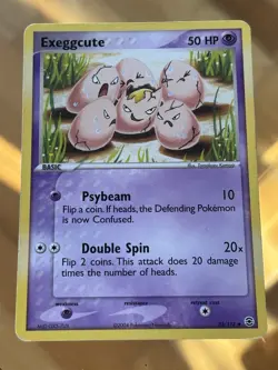 Exeggcute 33/112 FireRed & LeafGreen Regular Pokemon Card MP - Image 1