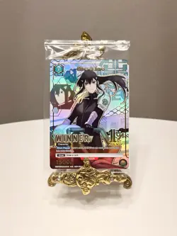 Union Arena Mina Ashiro WINNER Promo Card 1stAnniversary KJ8-1-041 Green English - Image 1