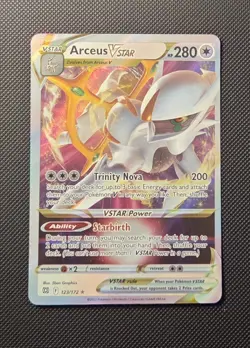 Pokemon TCG Arceus VSTAR Holo Ultra Rare Card 123/172 Brilliant Stars - Image 1