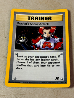 Rocket's Sneak Attack 16/82 Team Rocket Holo Pokemon LP- Condition Card - Image 1