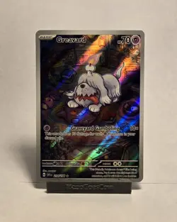 NM Greavard Holo Full Art Card 214/198 Scarlet & Violet Base Set Pokemon TCG - Image 1