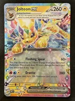 Jolteon EX 030/131 - S&V Prismatic Evolutions Double Rare - Pokemon TCG Card NM - Image 1