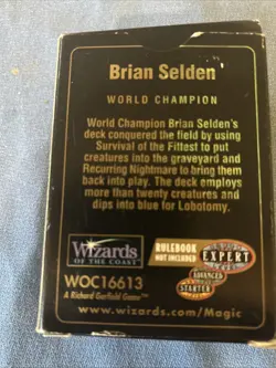 MTG Magic the Gathering World Champion Brian Seldon August 1998 Card Game - Image 3