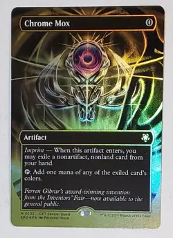 MTG - Chrome Mox - Borderless - 1st Place Foil Special Guests Card - Aetherdrift - Image 1