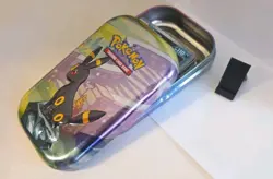 Pokemon PrisEvol Mini Tin Filled With Prismatic Evolutions Holo And R Holo Cards - Image 1