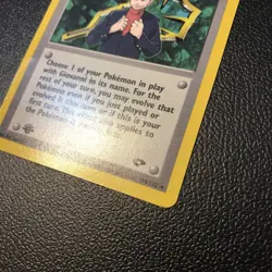 Giovanni 104/132 Gym Challenge Rare 1st Edition Pokemon Card Nm Condition - Image 3
