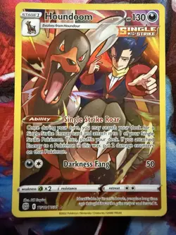 Houndoom TG10 SWSH09: Brilliant Stars Trainer Gallery Ultra Rare Pokemon Card - Image 1