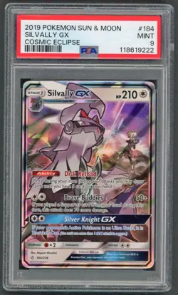 Pokemon Cards - PSA 9 Silvally GX 184/236 - Cosmic Eclipse - MINT - PSA9 - Image 1