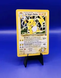 Lt Surge's Raichu 11/132 Holo Rare Gym Challenge Pokemon Card WOTC TCG 2000 - Image 2