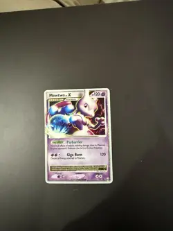 Pokemon Mewtwo TCG LV.X Holo Card 144/146 Legends Awakened - Image 1