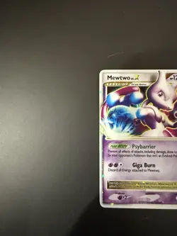 Pokemon Mewtwo TCG LV.X Holo Card 144/146 Legends Awakened - Image 3
