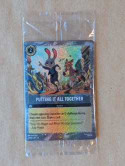 Zootopia 2 “Putting It All Together” Disney Lorcana Promo Trading Card SEALED - Image 1