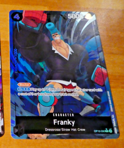 ONE PIECE ENGLISH CARD GAME HOLO CARTE Franky OP10-090 ALT EN MINT - Image 1