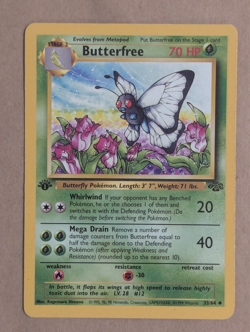 Pokemon Card - Butterfree Jungle 33/64 Uncommon 1st Edition - Image 1