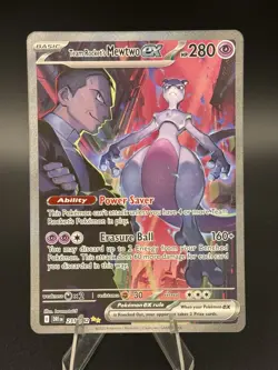 Team Rockets Mewtwo EX SIR 231/182 Pokemon Card TCG Destined Rivals - NM Nice!! - Image 1