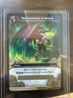 World of Warcraft TCG unscratched The Footsteps of Illidan Loot card - Image 1