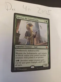 Rhonas The Indomitable Amonkhet Green Mythic Rare Creature MTG Card NM - Image 3
