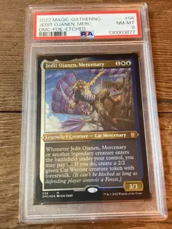 Jedit Ojanen, Mercenary (Foil Etched) - Commander: Dominaria United (DMC) PSA 8 - Image 1