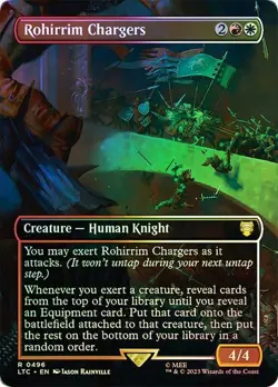 MTG Commander: The Lord Of The Rings Rohirrim Chargers x1 Foil Borderless NM/M - Image 1