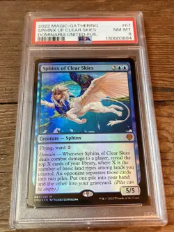 Sphinx of Clear Skies foil - Dominaria United (DMU) Magic the Gathering PSA 8 - Image 1