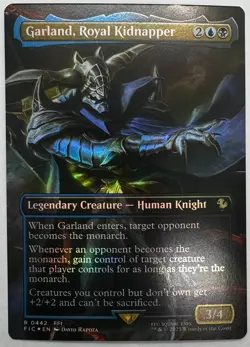 Garland, Royal Kidnapper (Borderless) Commander: Final Fantasy Foil - Image 1