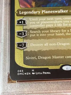 Sivitri, Dragon Master (Foil Etched) - (DMC) Magic the Gathering PSA 9 - Image 2